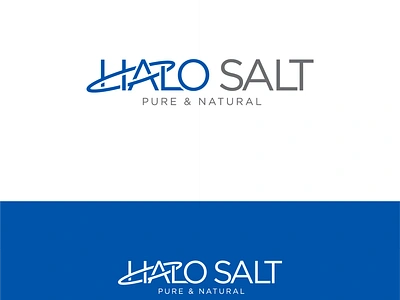 Salt Company Logo Design custom custom logotype customized logo customized logotype flat halo halo logo logotype minimal modern natural natural salt organic organic company organic logo pure salt salt company salt company logo salt company logo design