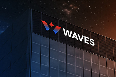 WAVES- Logo Design Concept blockchain branding creative crypto currency decentralized defi firelab focus lab hola lab logo logo design logo designer modern nfts slack startup token w logo web3