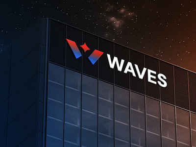 WAVES- Logo Design Concept blockchain branding creative crypto currency decentralized defi firelab focus lab hola lab logo logo design logo designer modern nfts slack startup token w logo web3