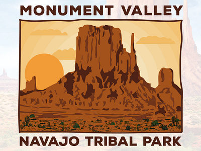 Monument Valley - Arizona/Utah. adventure adventure logo adventure outdoors adventure travel arizona arizona desert branding desierto digital illustration grand canyon illustration illustration artist logo designer monument valley outdoors outdoors logo tshirt tshirt design tshirt designer wacom