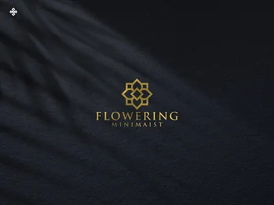 Flowering Minimalist logo brand logo branding business logo clothing logo diamond logo fashion logo flower logo green logo jewelry logo leaf logo luxury logo minimal logo minimalist logo modern logo natural logo shop logo tree logo