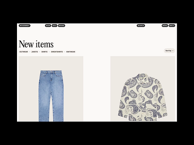 Woodbird Catalog to Item Transition animation catalog che ecomemrce grid interaction layout motion shop streetwear transition typo typography ui ui motion ux valery che wear web webdesign