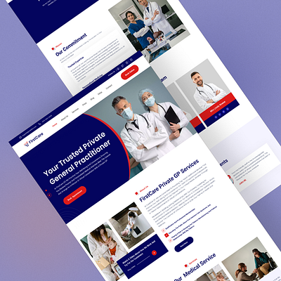 Practitioner website landing page design branding design doctors healthcare healthcare website landing page medical care minimal practitioner practitioner website ui ui design uiux uiux design user interface web web design website