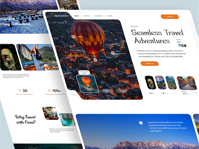 Destination // Travel Website //2024 clean design landing page travel travel web travel website traveling traveller ui web design website