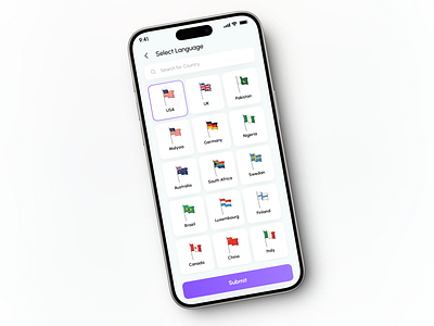 Language Selection UI ai art ai language app ai learning language app app language choose language choose language ui design choose your language language app ui language learning language learning app language selection language selection ui language selector language translator language ui localization mobile app design select a language ui select app language select language