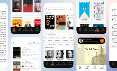 Book App app app design book book app design ios mobile mobile app design reading reading app ui uiux ux