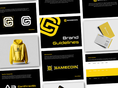 Gamecoin - Digital TopUp Game Logo & Brand Guidelines branding clean clear concept design graphic design illustration logo ui vector