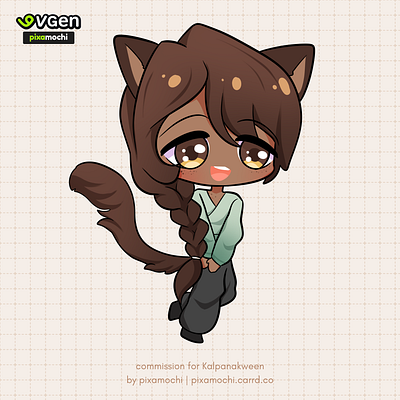 Cute Chibi Commission chibi commission cutechibi fullbodychibi noai simplechibi