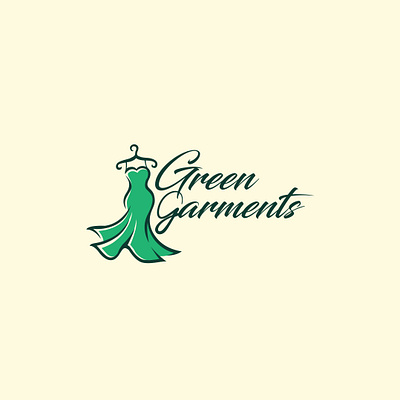 Green Garments Logo Design abdur rafay botique logo brand design clothing design clothing logo design fashion industry fashion logo design garments garments logo graphic design green green clothing logo design green logo inspiration logo whole sale logo design