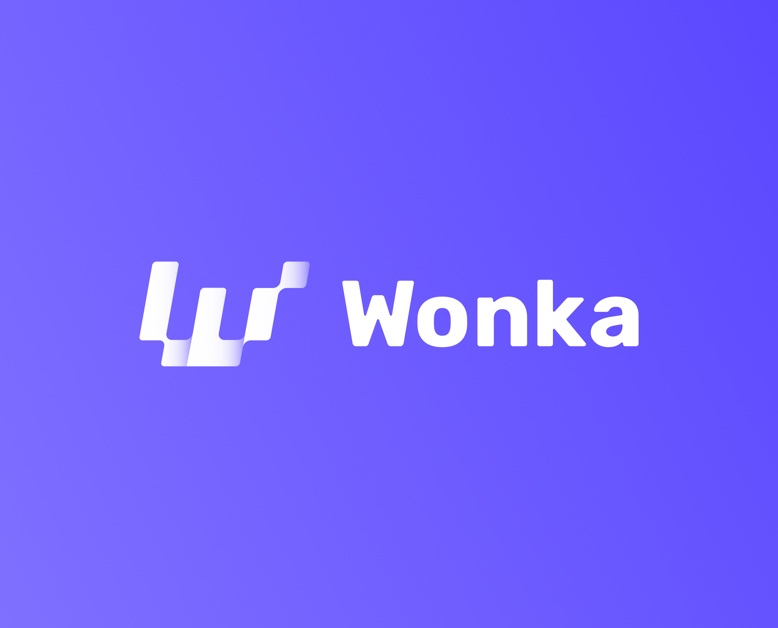 Wonka AI Brand Identity 8bit ai bit bits brand brand design brand identity branding clean dark gradient graphic design logo logo design machine learning modern purple tech