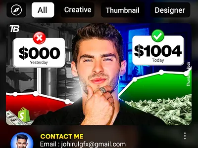 Youtube Thumbnail Design creativedesigner johirulgfx moderndesigner thumbnailbook thumbnaildesigner