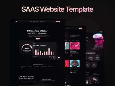 Saas Website 3d animation branding design graphic design grid illustration kit logo motion graphics saas ui ui design uidesign uikit uikits uiux web website