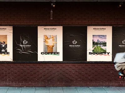 The Social Coffee Enterprise | Brand Identity and Video Content animation brand identity branding coffeeshop graphic design logo motion graphics ui