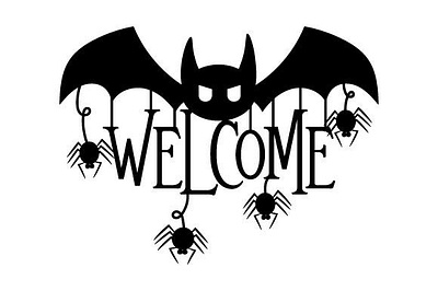 Halloween Welcome Sign 3d animation app branding design graphic design illustration logo motion graphics typography ui ux vector