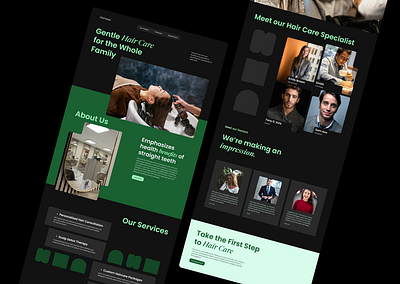 Hairvana - Hair Care Website design figma landingpage ui uiuxdesign ux webdesign