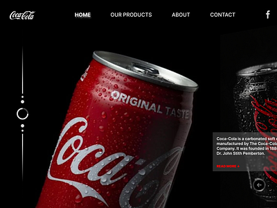 Coca-Cola figma graphic design ui uiux web design web development