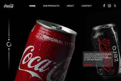 Coca-Cola figma graphic design ui uiux web design web development