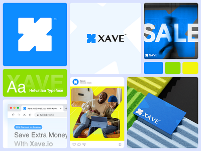 Xave :: Logo Design app branding business card clean design graphic design instagram logo logo design minimal post design saas save trust ui visual identity white