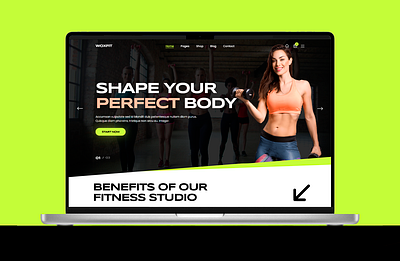 Gym web-site design