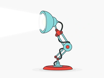 Pixar Lamp Animation 2d animation after effects animation illustration motion design motion graphics