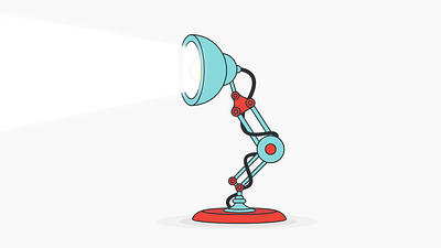 Pixar Lamp Animation 2d animation after effects animation illustration motion design motion graphics