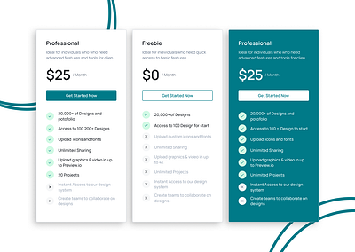 Pricing app dailyui detail figma interface price pricing screen trend ui ux web