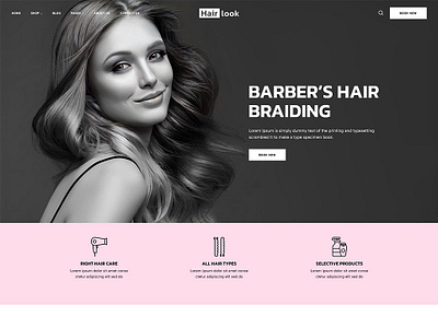 Hair Salon Elementor Wordpress Theme hair product hair salon hairdress spa website theme wordpress theme