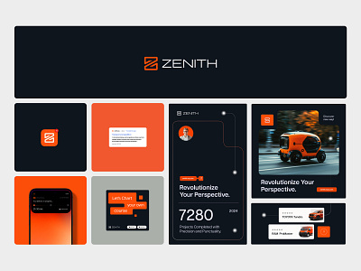 Zenith branding branding graphic design logo marketing vector