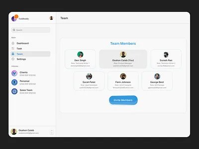 Dashboard SaaS saas section ui webpage