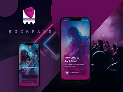 RockPass Concert Booking app appdesign design uiux ux