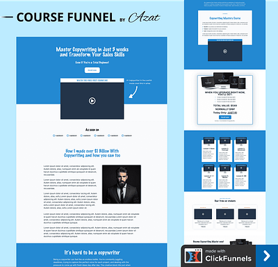 Course Funnel course funnel course landing page funnel