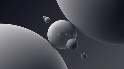 Minimalistic vector illustration with spheres 3d balance balls composition design graphic design gravity gray illustration meditation minimal minimalist minimalistic planet primitive simple spheres tranquility vector