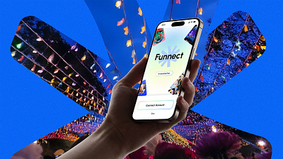 Funnect: Crafting Order from the Chaos of College Festivals app blue clean ui conceptual festival fests light ui minimilistic party ui