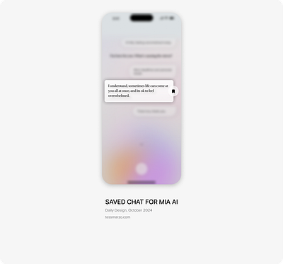 Saved Chat for Mia AI ai ai design branding digital design experience design generative ai generative ui graphic design ui ux