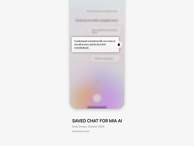 Saved Chat for Mia AI ai ai design branding digital design experience design generative ai generative ui graphic design ui ux