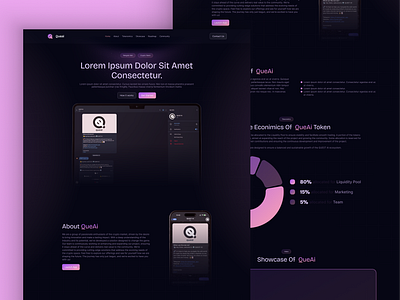 QuAi - A Telegram bot website design layout product design ui ui design ui ux ux website
