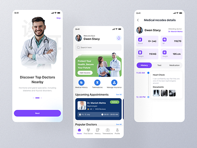 Online Doctor Consultation App modernui ui