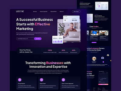 Marketing website Landing page design adobe xd beautiful design figma la landing page marketing ui ui design uiux