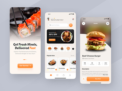 Food Delivery App Design app design food app design food delivery mobile design resturant app design ui user interface ux