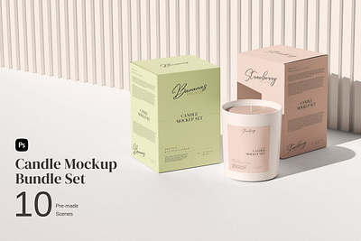 Candle Mockup Set candle box mockup candle jar mockup candle mockup set candle mockups candle package candle product mockup candle psd candle psd box jar mockup label mockup package mockup packaging mockup product mockup