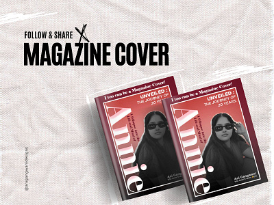 Magazine Cover Design (Customizable) alignment cover design design graphic design illustration illustrator indesign magazine cover deign photoshop vector