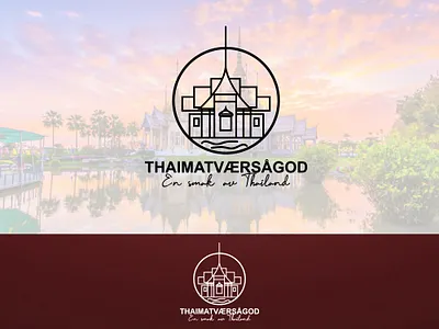 Thai food logo simple logo design