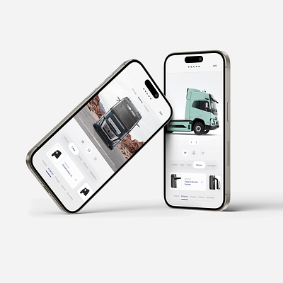 Volvo Truck Builder (Mobile) automotive configurator digitaldesign trucks uiux