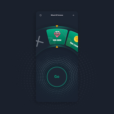 Wheel Of Fortune app coin crypto dark design diamond exchange game graphic design miniapp mobile ui wheel of fortune