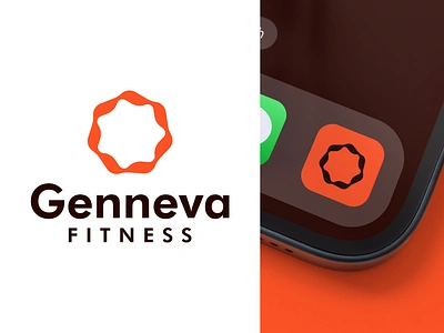 Genneva - Fitness Club Logo Design branding crossfit logo fitness app logo fitness club fitness logo geneva gym app logo gym club gym logo health app logo health logo logo logo design logo designer logotype modern app logo modern fitness logo workout logo