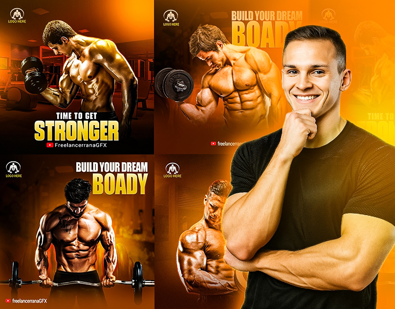 Gym Social media design adobe photoshop ads design fitness fitness social media design graphic design graphic designer gym gym ad design gym social media design social media design