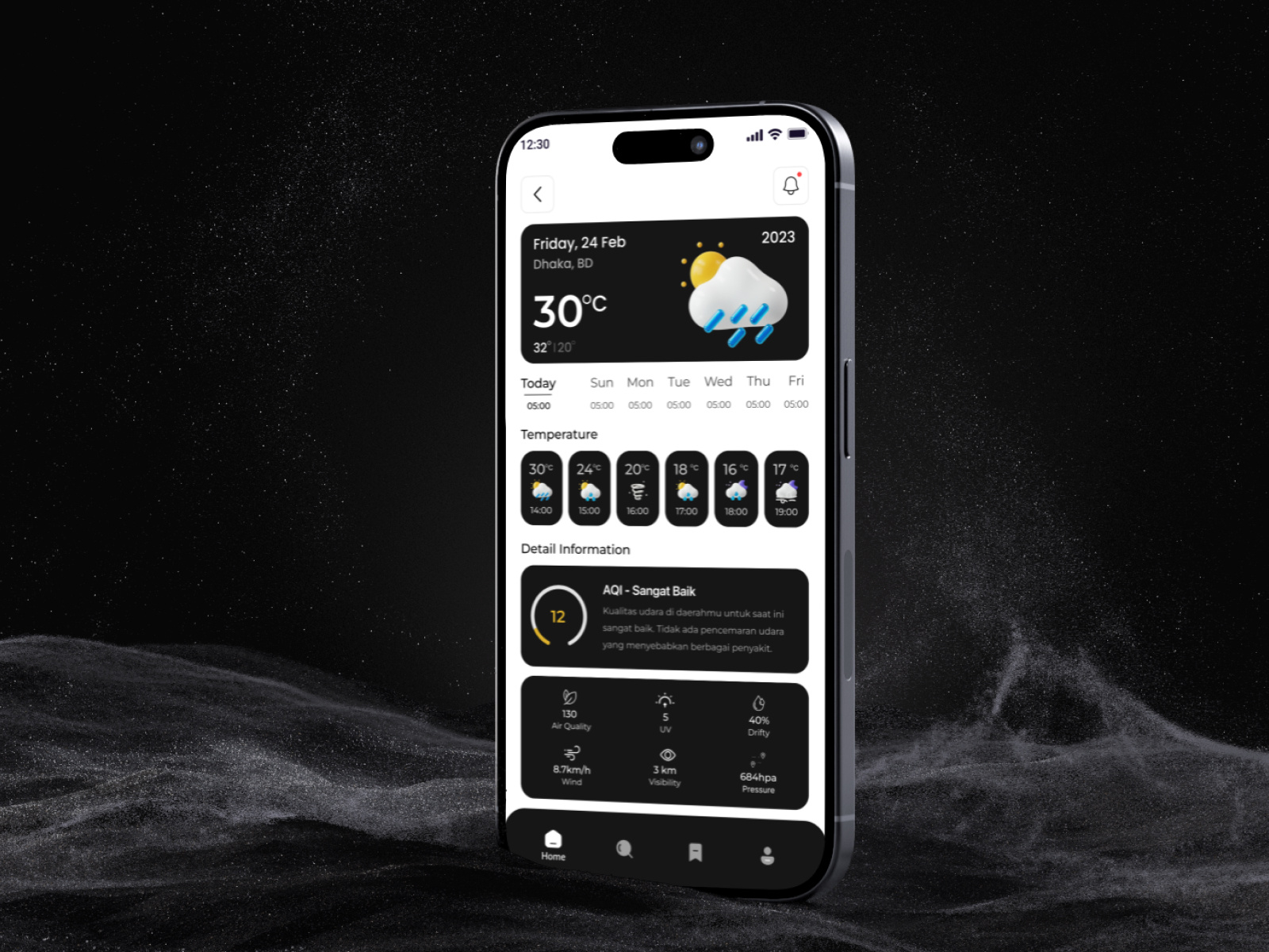 Weather App UI/UX Design by Mohammad Hasan on Dribbble