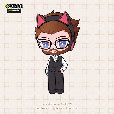 Cute Chibi Commission chibi commission cutechibi fullbodychibi noai simplechibi