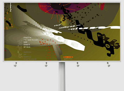 "The Millenium Bug, posters, 1998 billboard branding graphic design poster