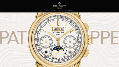 Patek Philippe Watch Promo Website for 5270J model_study project animation design ui